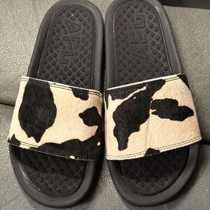 Woman's Iconic Cow Slides